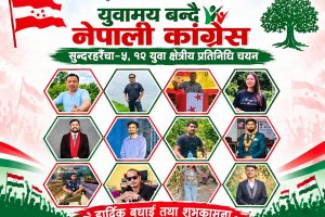 युवामय बन्दै नेपाली कांग्रेस सुन्दरहरैंचा–५, १२ युवा क्षेत्रीय प्रतिनिधि चयन