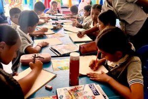 पूर्वचाल पब्लिक स्कुलमा विद्यार्थीको सिर्जनशीलता बढाउँदै चित्रकला कक्षासंचालन