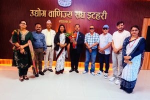 उद्योग वाणिज्य महासंघका अध्यक्ष श्रेष्ठसहितको टोलीलाई इटहरी उद्योग वाणिज्य संघमा स्वागत